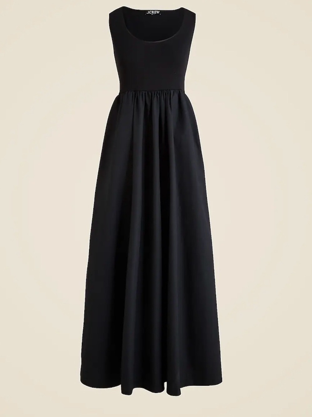 J. Crew Sleeveless Black Maxi Dress